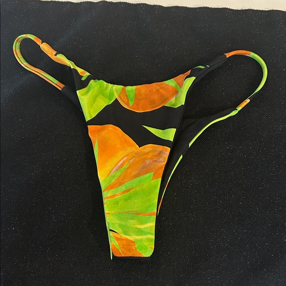 Tropical Print Bikini Bottom